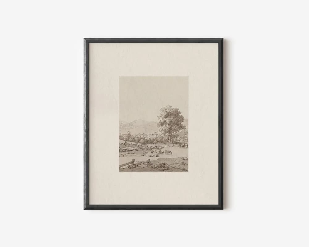 Neutral Earth Tone Canvas Art Print