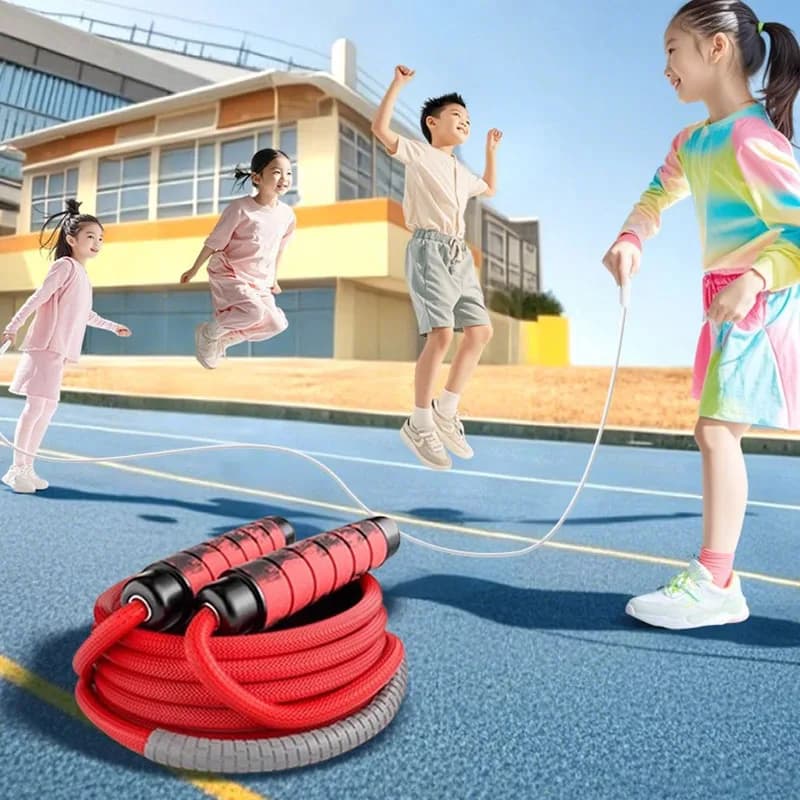 Group Jump Rope with Anti-Slip Handles