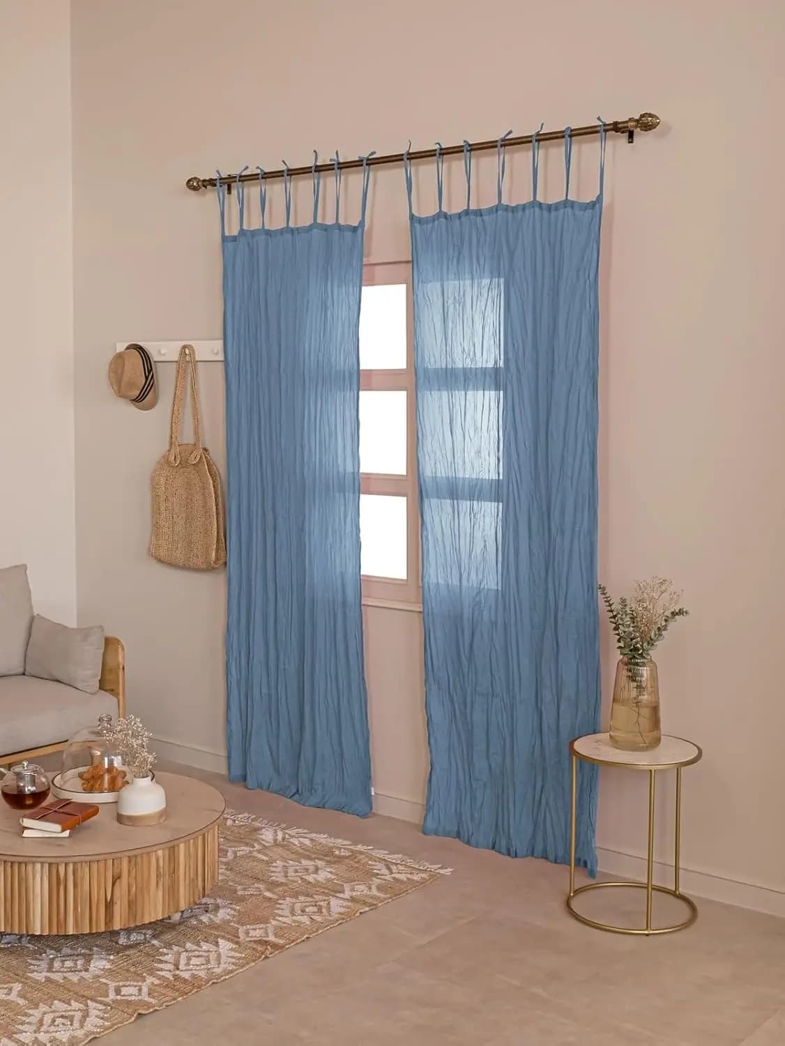 Cotton Sheer Curtain Panels