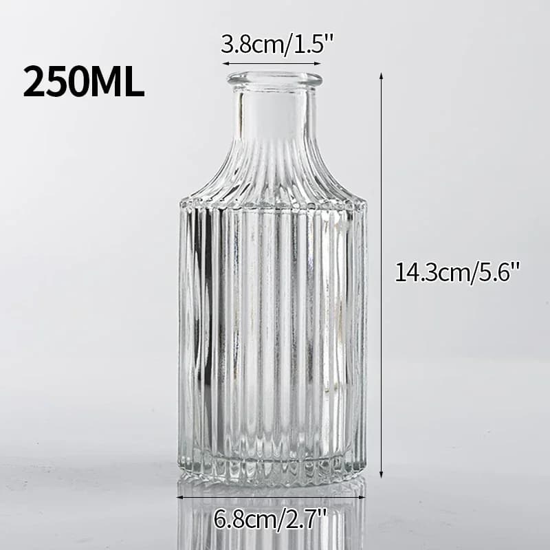 Clear Glass Minimalist Flower Vase