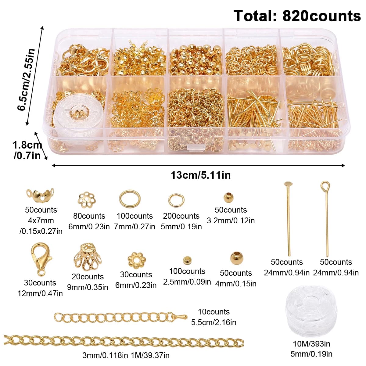 Jewelry Making Starter Kit With Beads