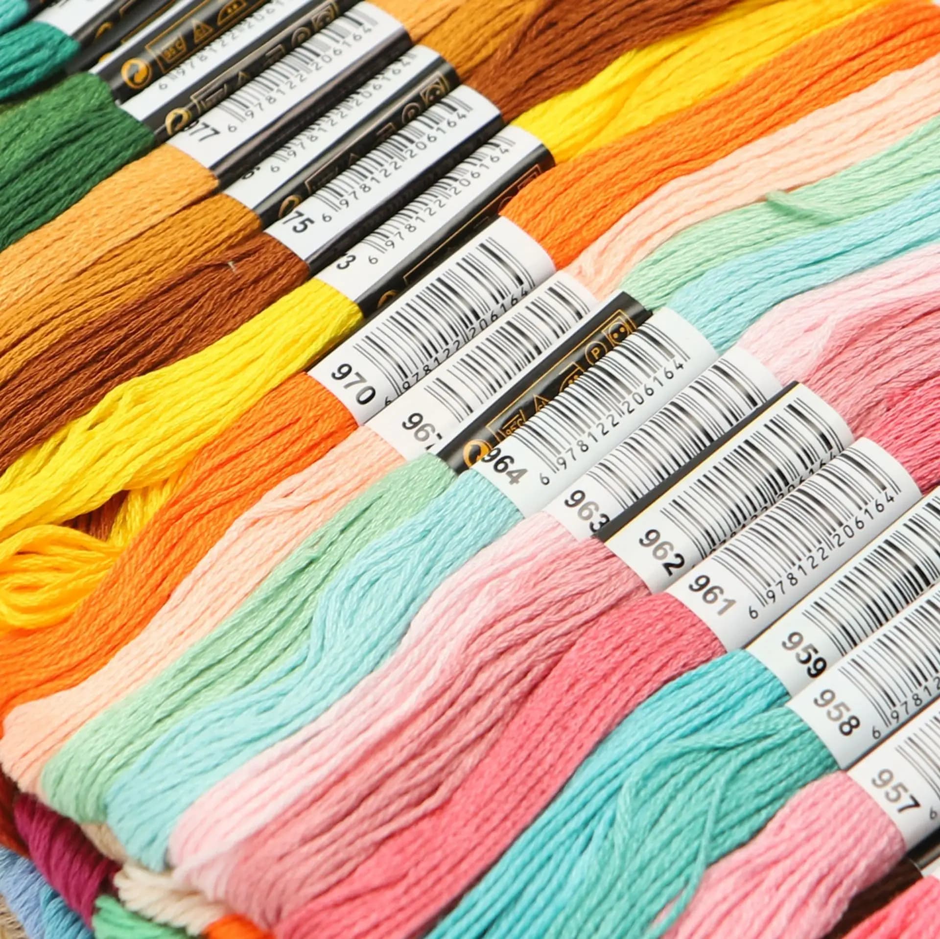 Polyester Cotton Embroidery Floss Thread Assortment