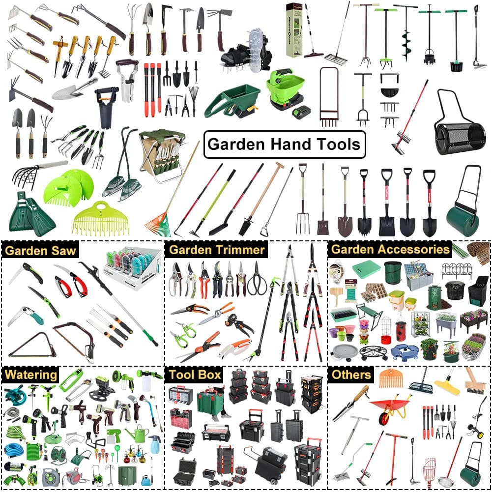 Pointed Garden Shovel with Long Handle