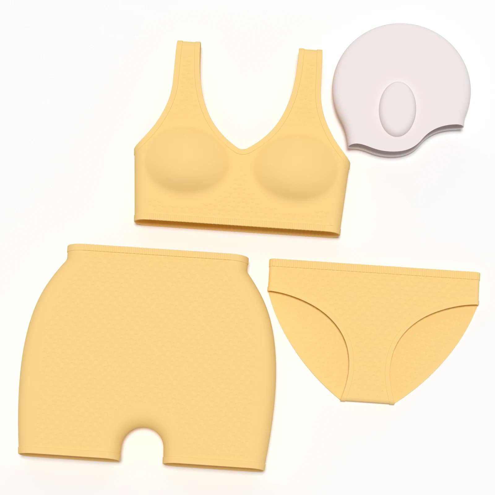 Women's Silicone Waterproof Swimwear Set