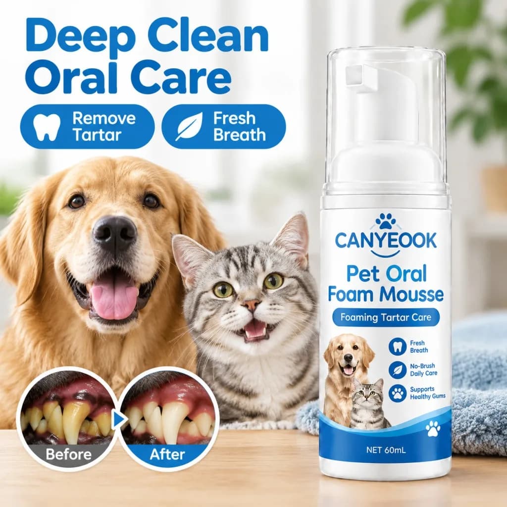 Pet Dental Mousse Spray Teeth Cleaner