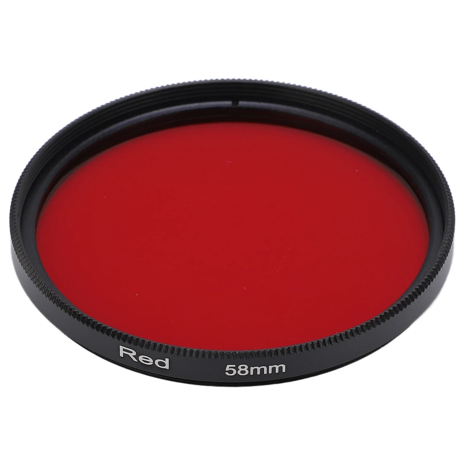 Red Optical Glass Lens Filter 52-67mm