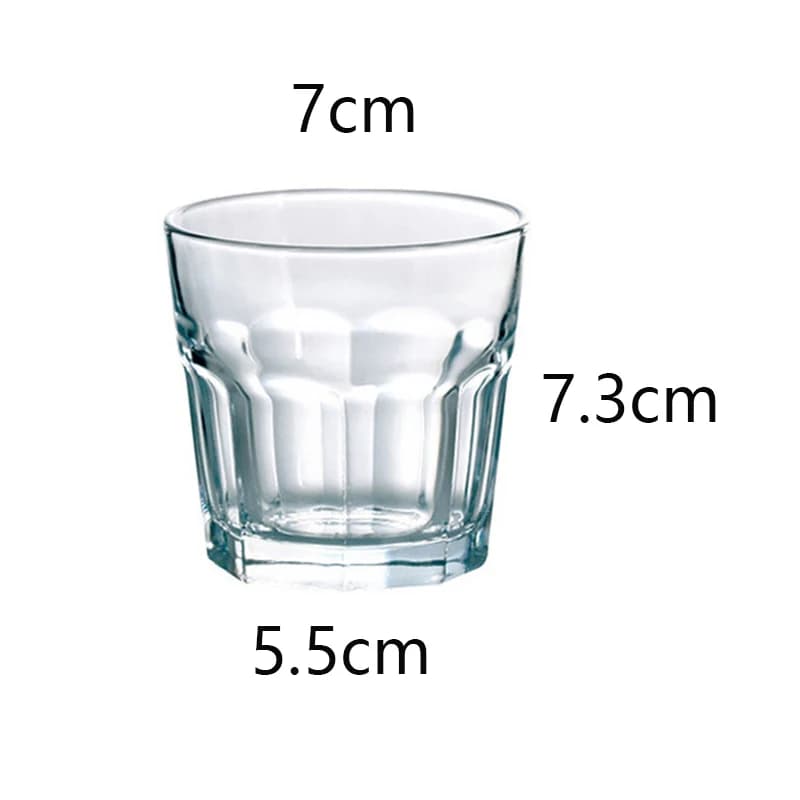 Glass Drinkware Cups Set