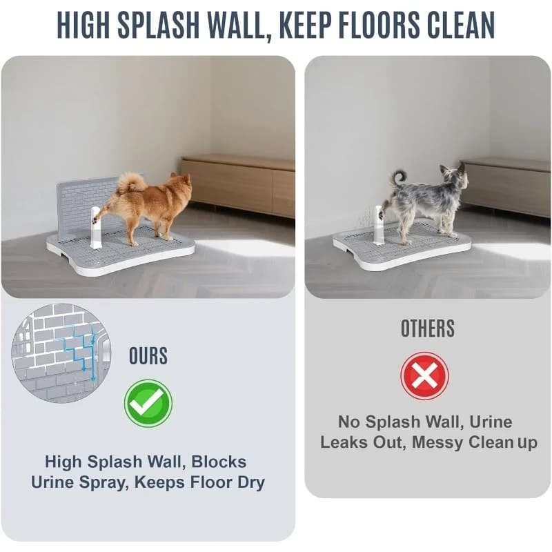 Indoor Dog Toilet with Splash Guard