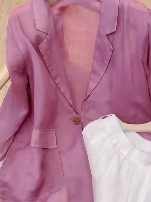 Linen Blazer Jacket