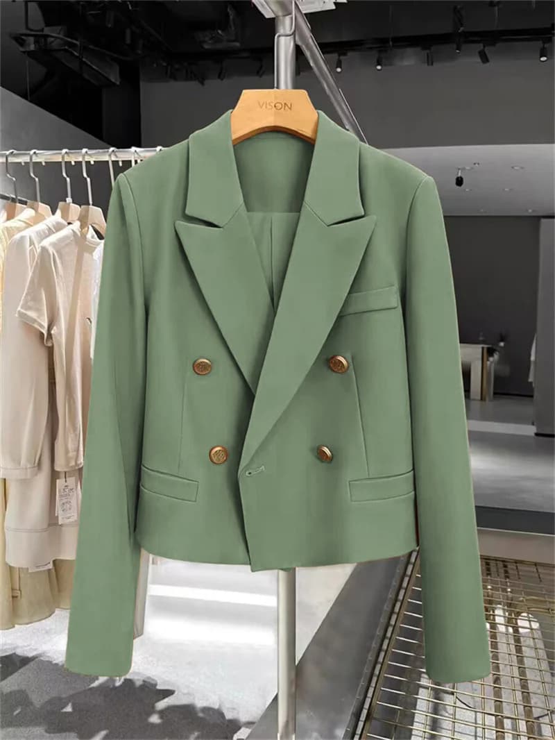 Women's Double-Breasted Tailored Blazer