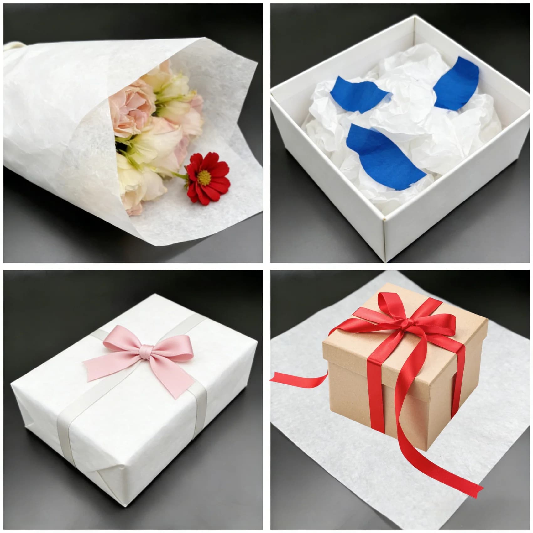White Tissue Paper Gift Wrapping Sheets