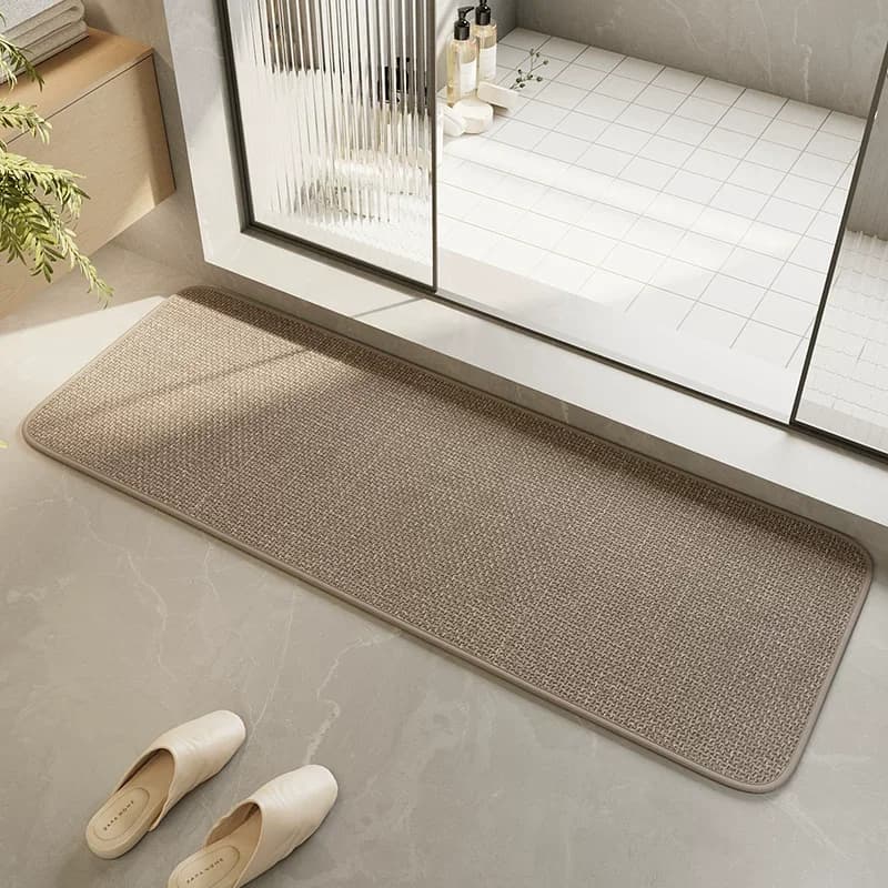 Linen Woven Bath Mat