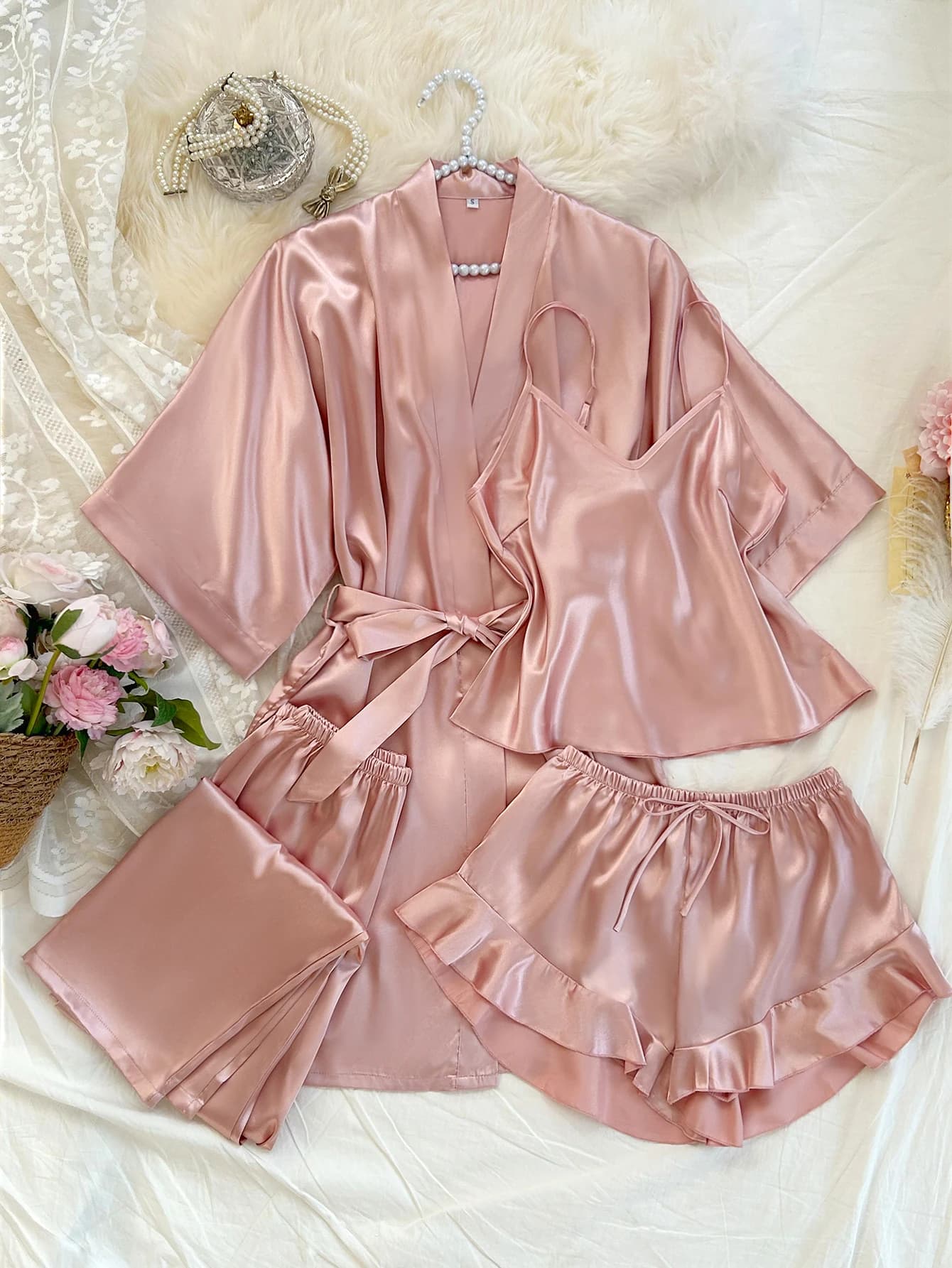 Women's Half-Sleeve Pajama Shorts Set