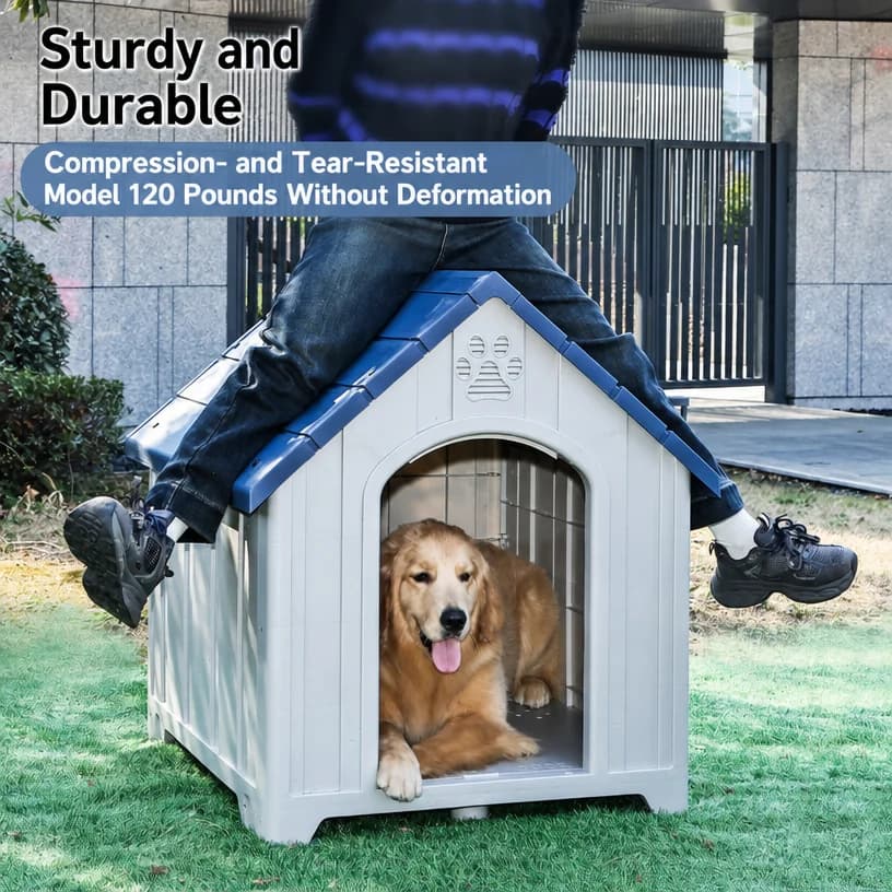 Outdoor Villa Style Dog House for Large Dogs