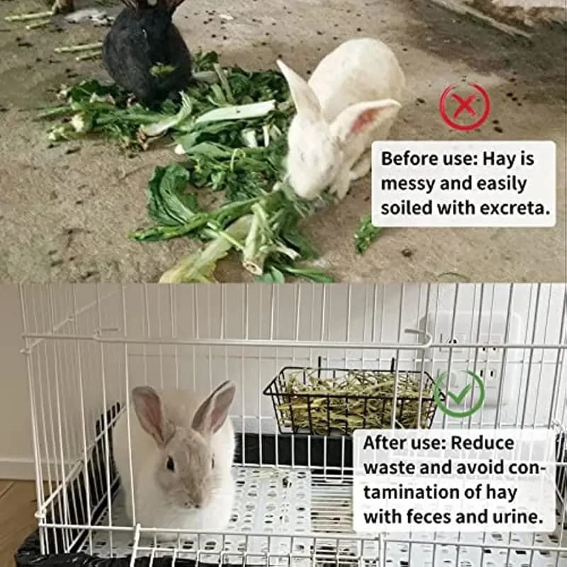 Metal Hay Rack for Rabbits and Guinea Pigs