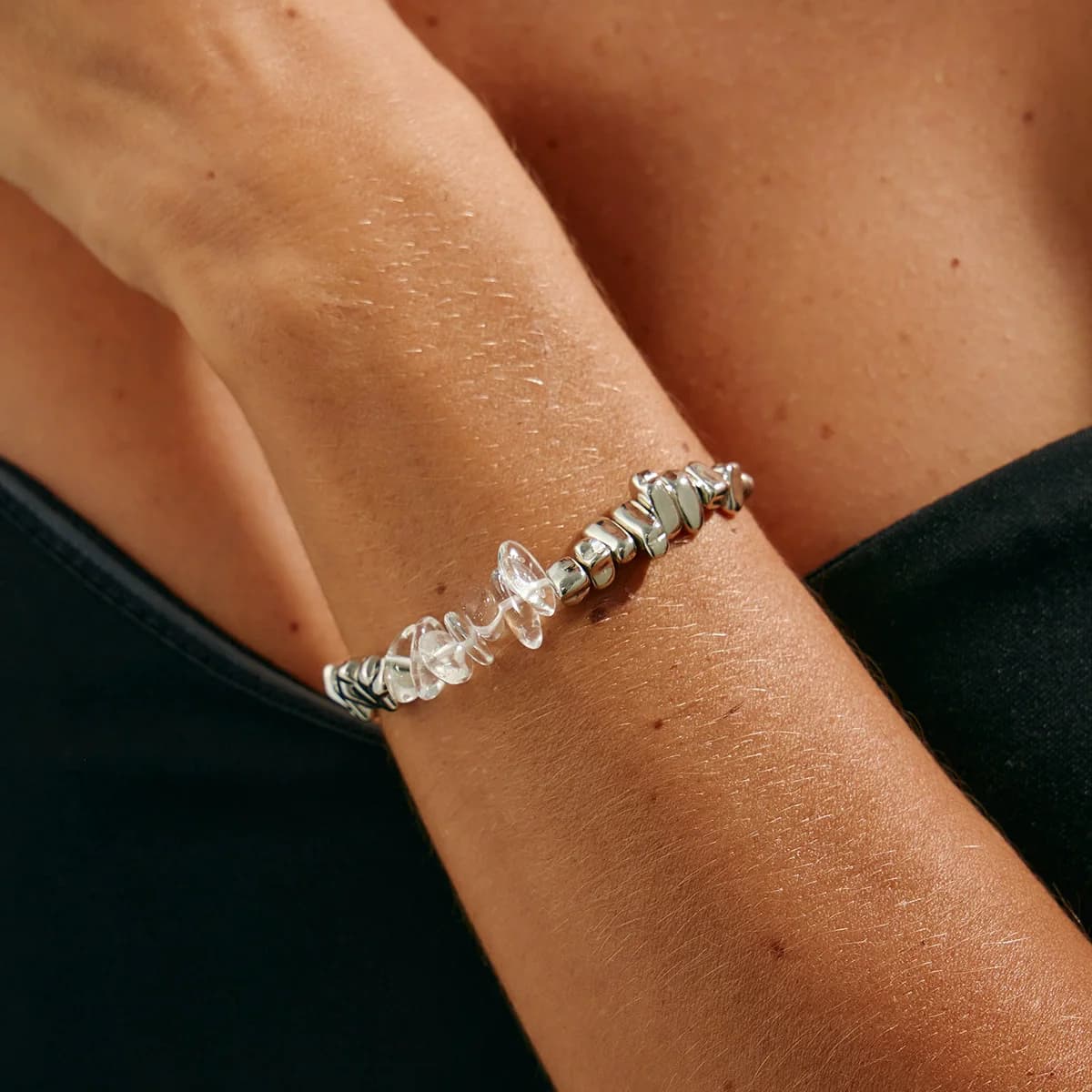 Vintage Pearl Bead Chain Bracelet