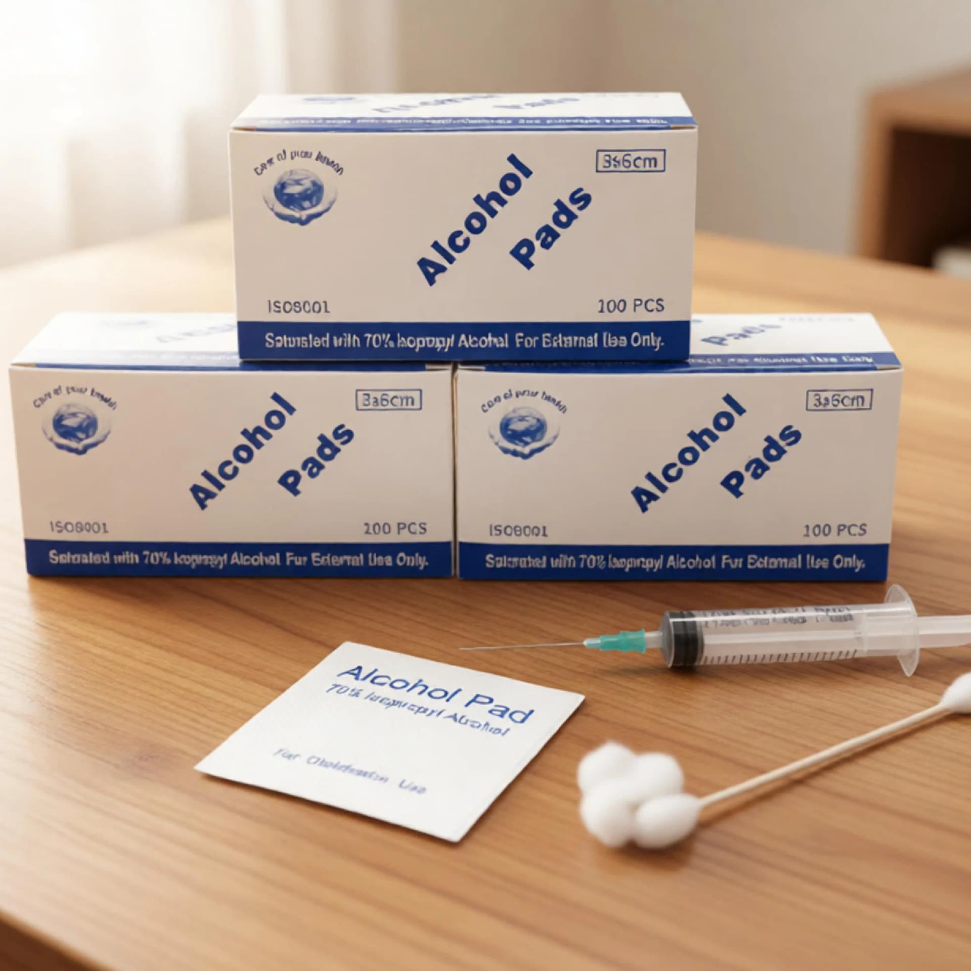 Isopropyl Alcohol Prep Pads 70% - 100 Count