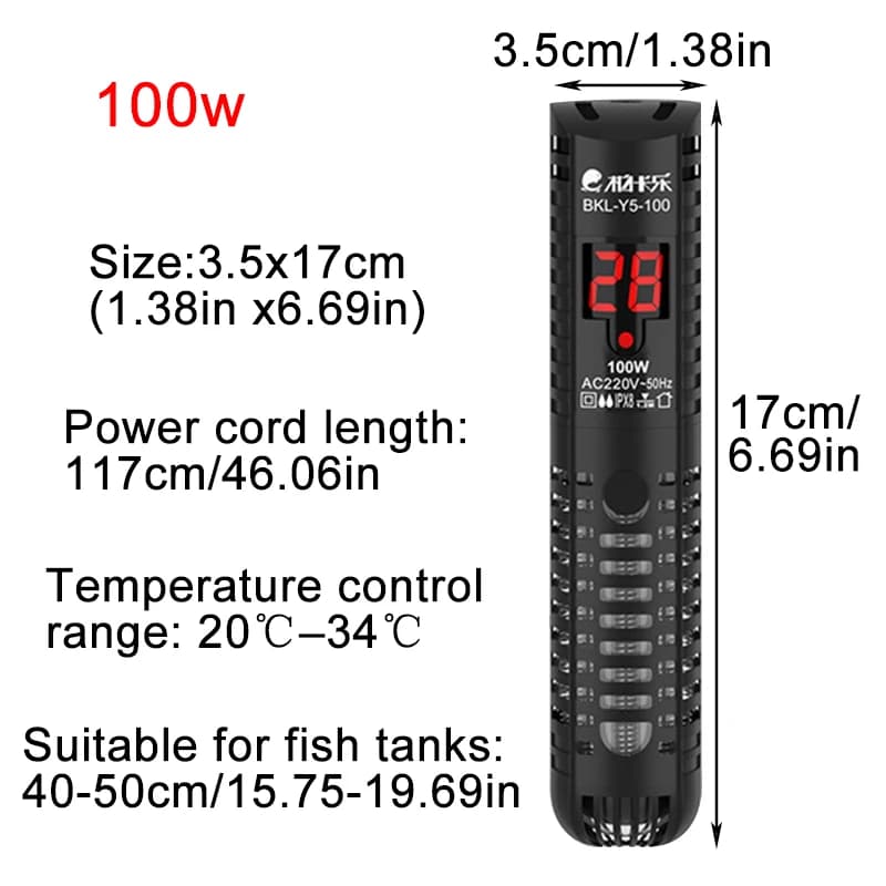Digital Aquarium Heater with LCD Thermostat