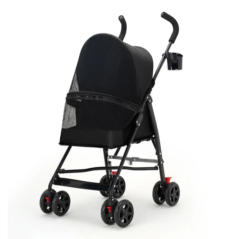 Pet Stroller, Cat Dog Stroller Cat Teddy Bear for Outdoor Activities Lightweight and Foldable Small Pet Dog