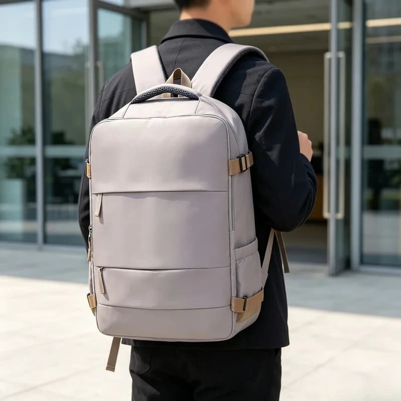 Large‑Capacity Travel Carry‑On Backpack, Durable Wear‑Resistant Business Daypack for Weekend Getaway & Short Trips