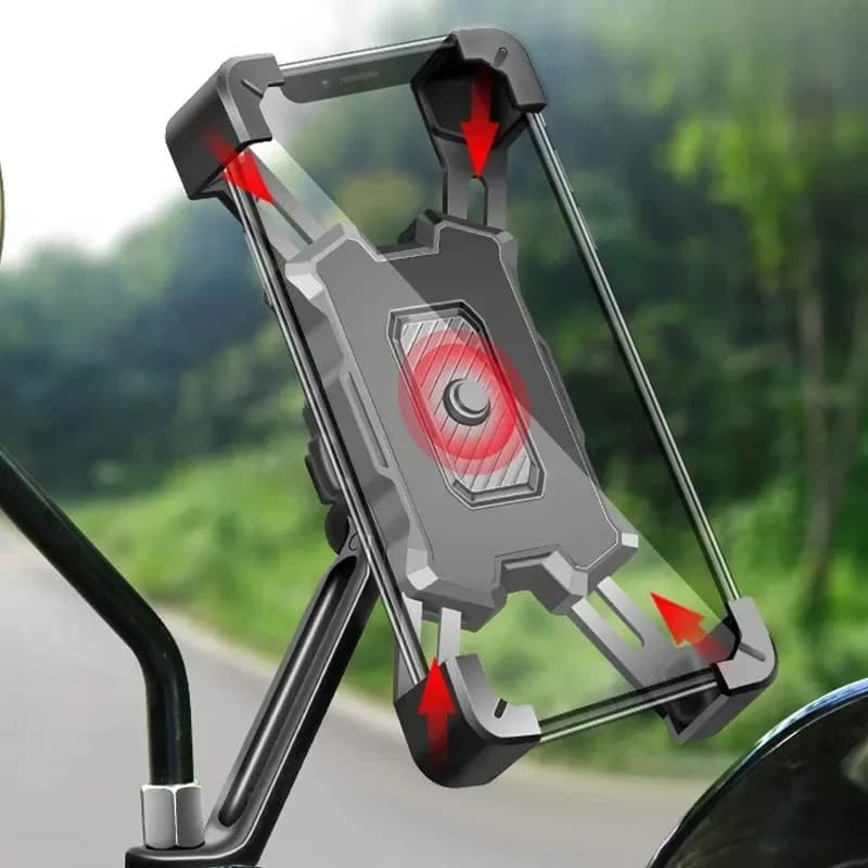 Motorcycle Bike Phone Mount  360° Rotatable Phone Holder for Mountain Bike Moto Motorcycle Stand Bracket Non-slip Cycling