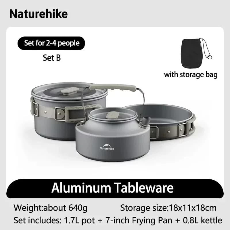 Camping Cookware Cutlery Sets Camping Pot Sets Lightweight Camping Accessories Backpacking Hiking Gear