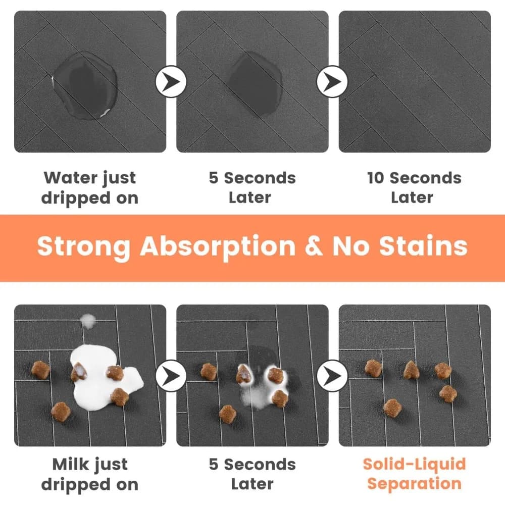 Absorbent Dog Food Bowl Mat