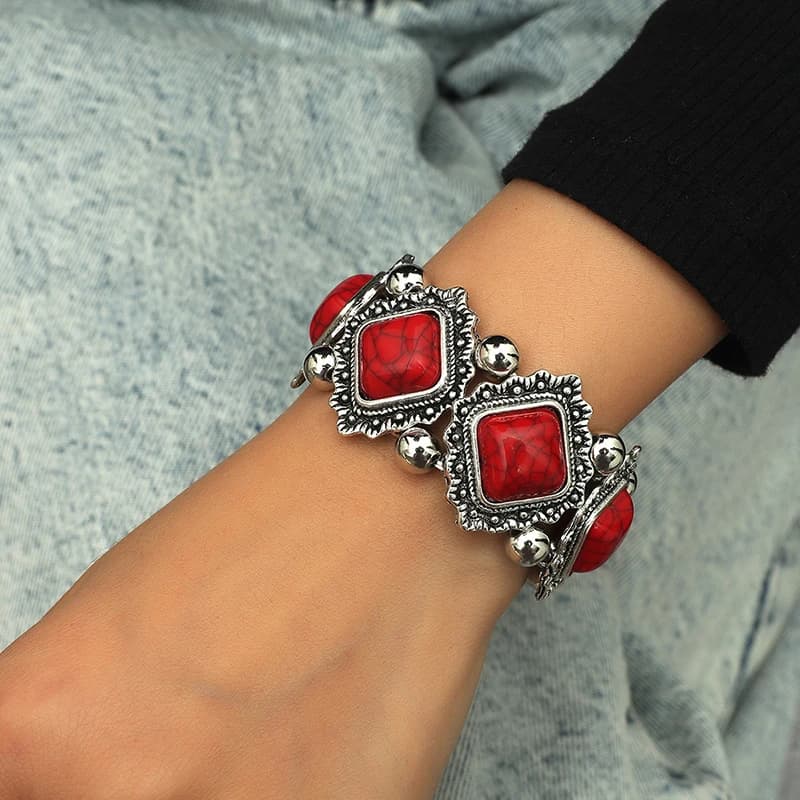 Bohemian Beaded Stretch Bracelet