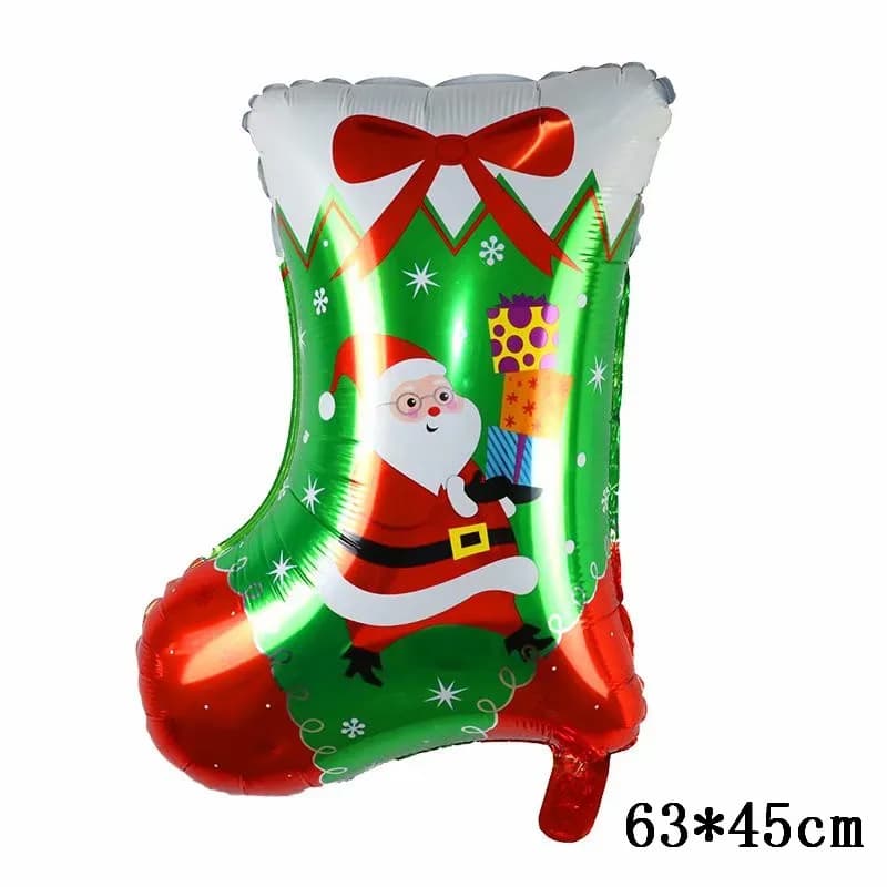 2025New Year's Party Decorations Merry Christmas Balloons Santa Claus Snowman Elk Globos DIY Christmas decorations
