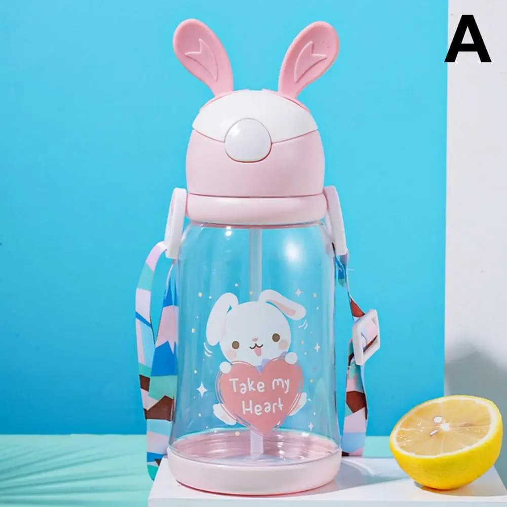 Kids Cartoon Sippy Cup with Straw