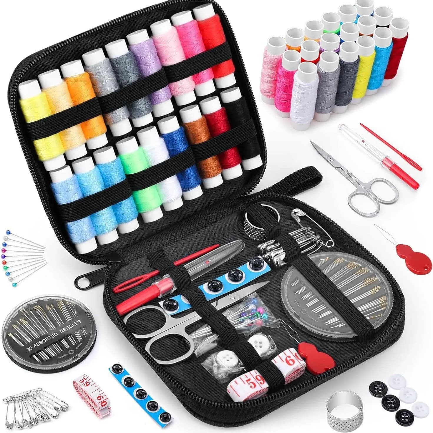 Sewing Kits DIY Multi-function Sewing Box Set for Hand Quilting Stitching Embroidery Thread Sewing Accessories Sewing Kits