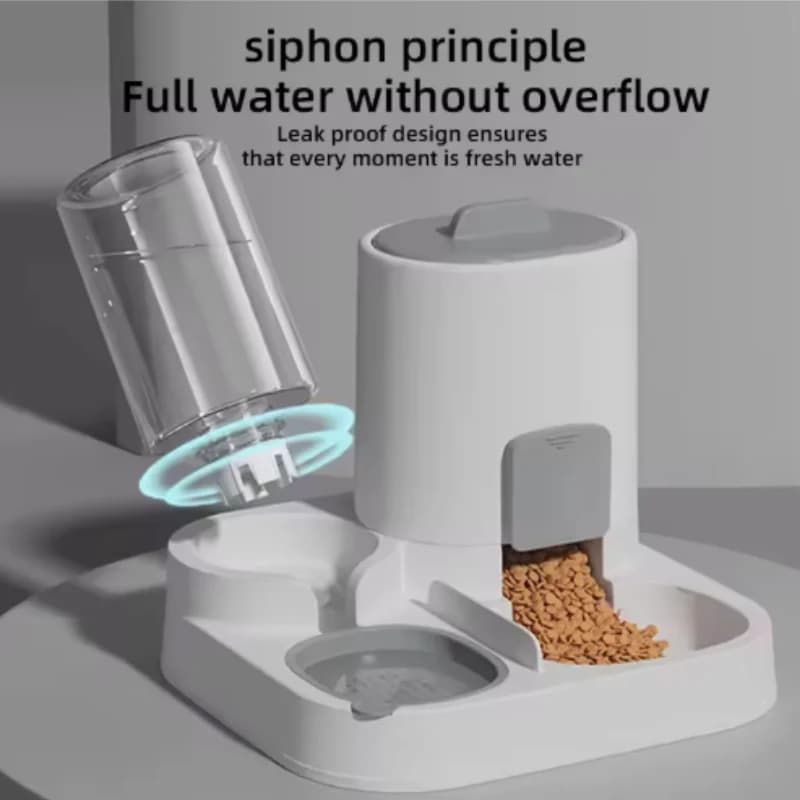 Cat and Dog Dual Feeding Water Bowl