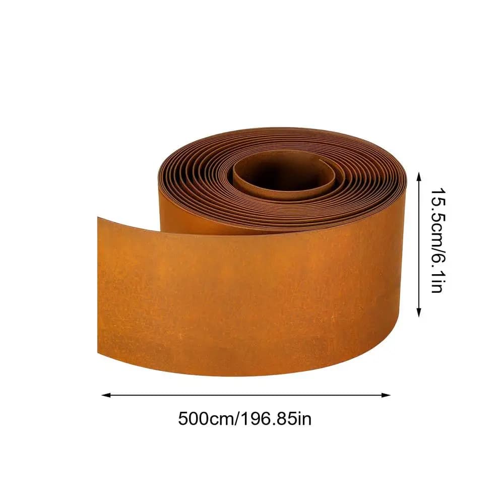 Garden Border Edging Protective Cuttable Weatherproof Steel Lawn Edging and Landscape Border for Indoor Greenhouse Yard Patio