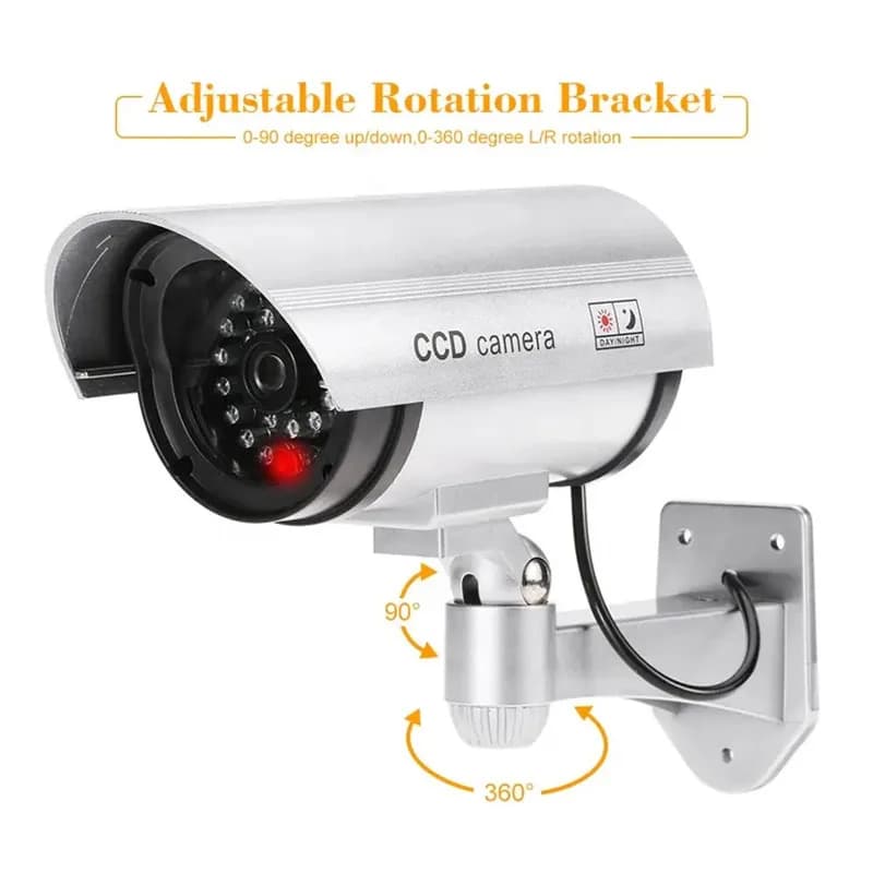 Fake Security Camera with Adjustable Mount