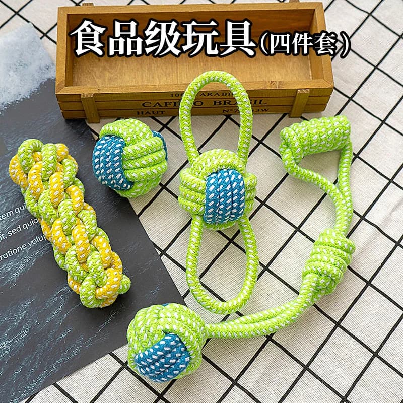 Interactive Cotton Rope Dog Toy Set