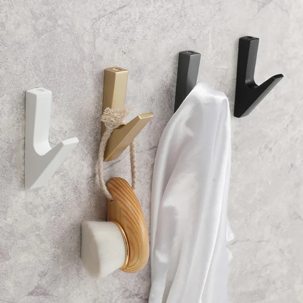 Bathroom Accessories Wall Hooks Wall Coat Rack Wall Hooks for Hanging Clothes Hook for Bags Gold Hangers for Kitchen Towels