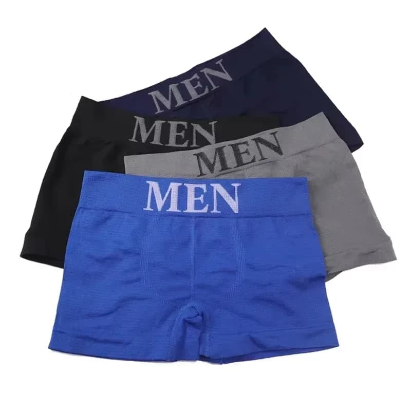 Men's Boxer Briefs High Elastic Cotton Stretch