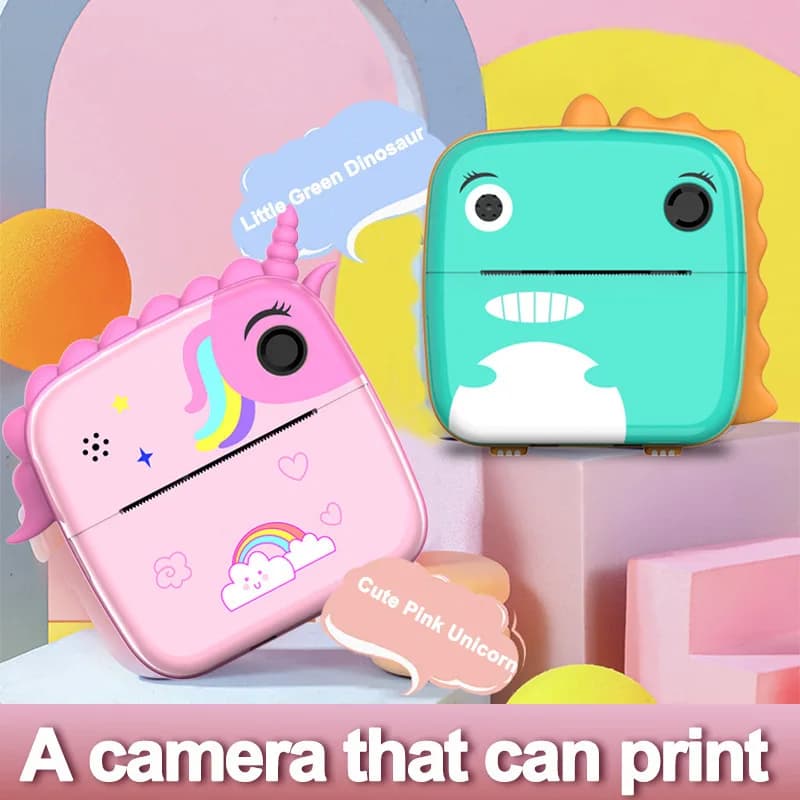 Instant Photo Camera with Printer for Kids