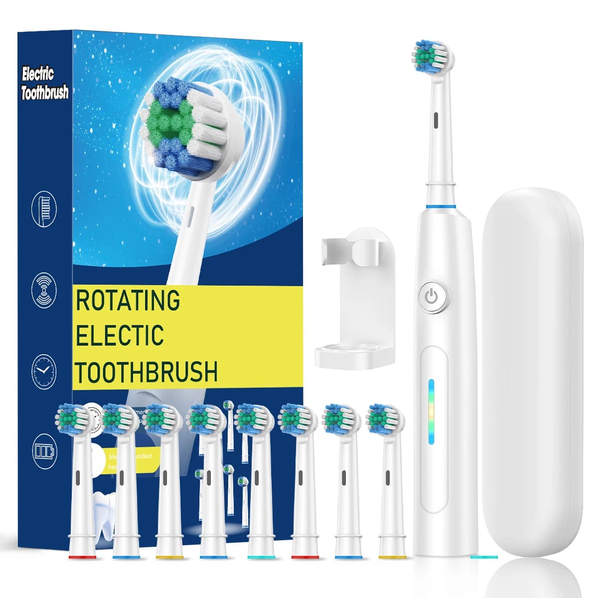 Electric Toothbrush 5 Modes Waterproof Rotary