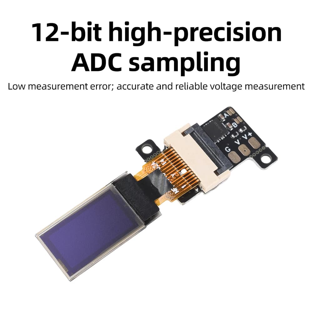 Ultra Thin Mini OLED Digital Voltmeter DC 0-30V 0.5 Inch OLED Display 12Bit ADC High Precision Voltage Meter 5Hz/10Hz Adjustable