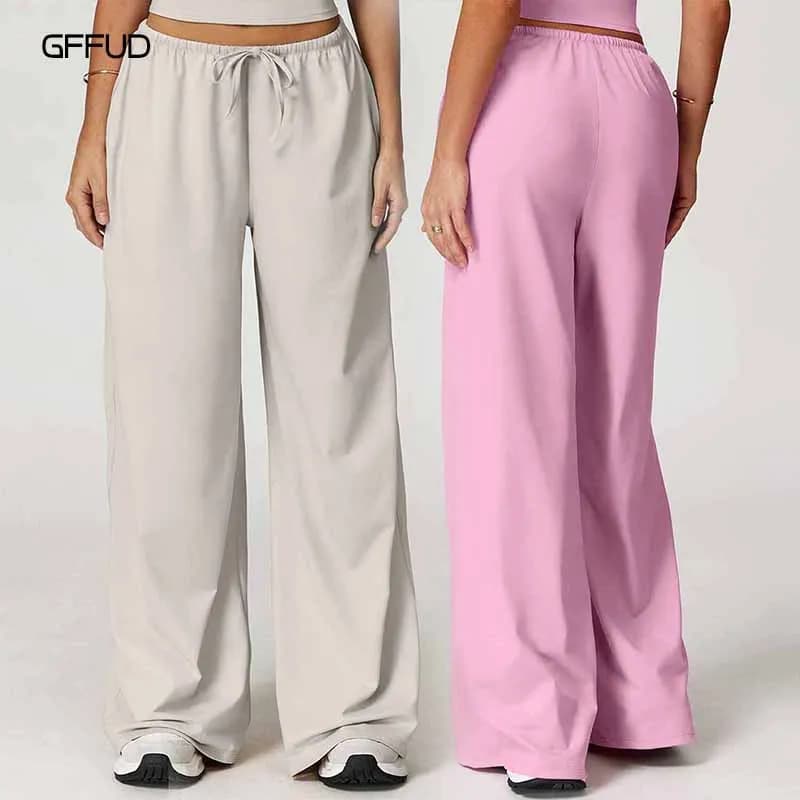 Women's Loose Yoga Pants with Drawstring Waist