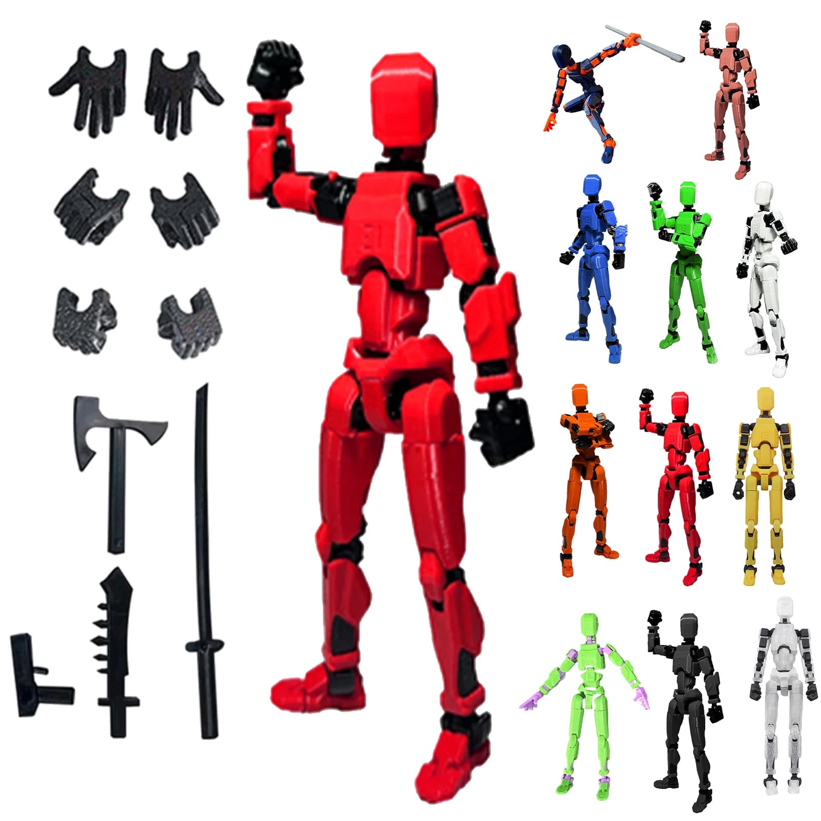 Full Joint Poseable Action Figure 13-Articulated