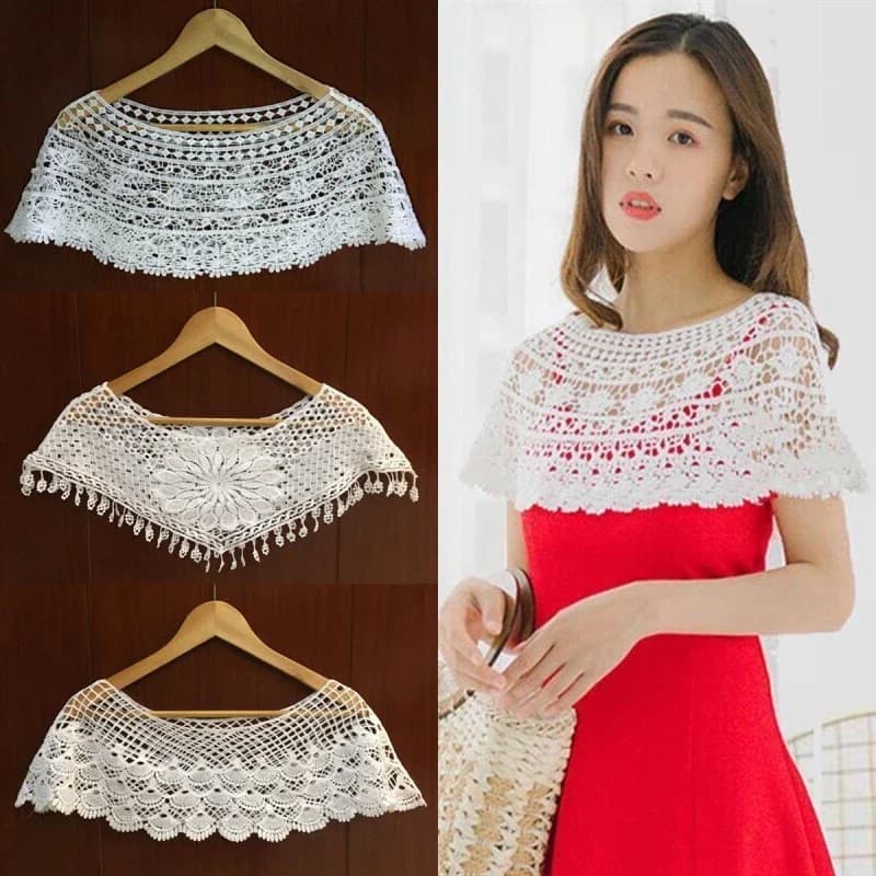 Women's Hollow Out Lace Shawl Wrap
