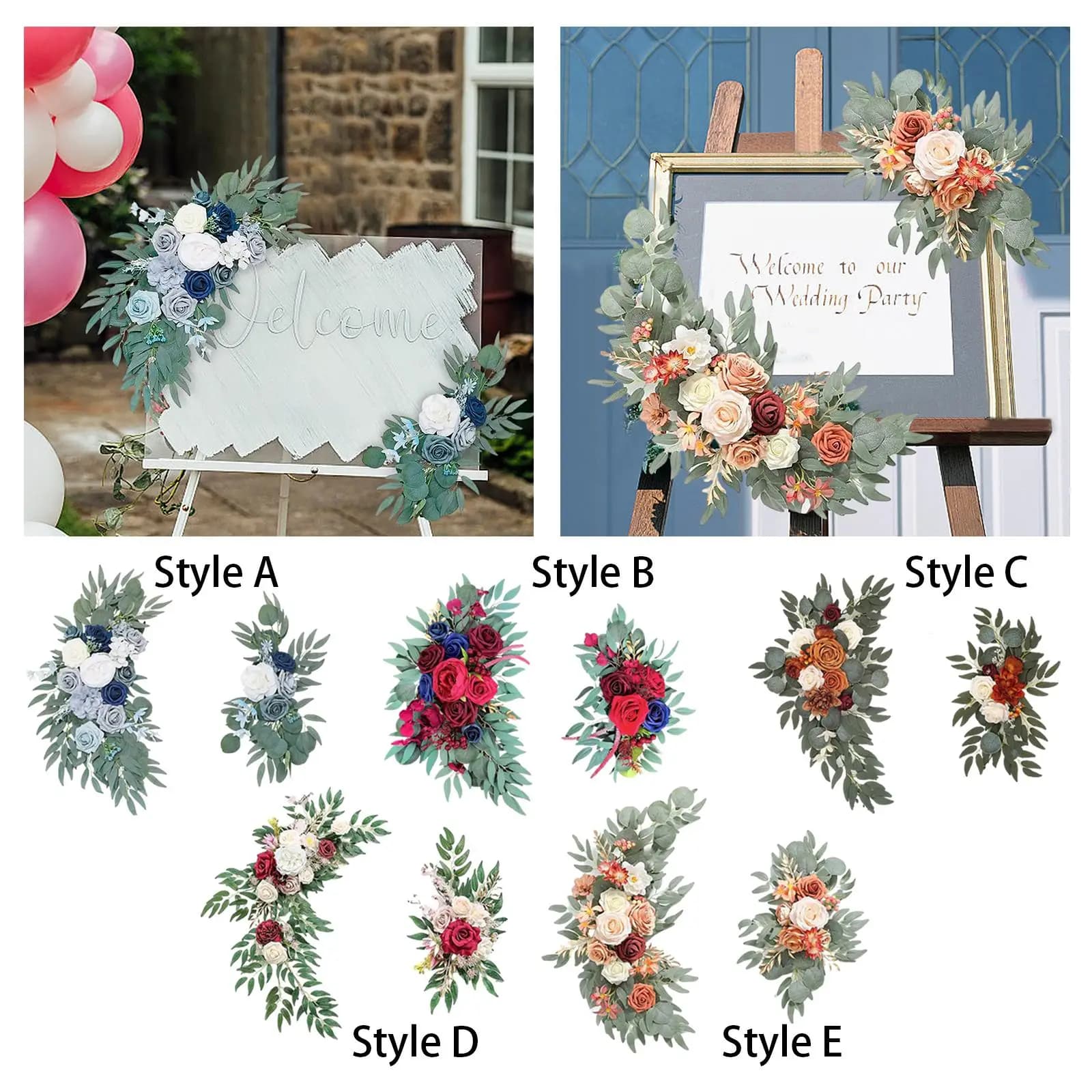 Handmade Wedding Arch Flower Swag