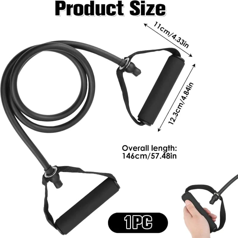 Resistance Bands with Handles, 30LB Exercise Bands for Strength Training, Muscle Shaping & Rehab at Home