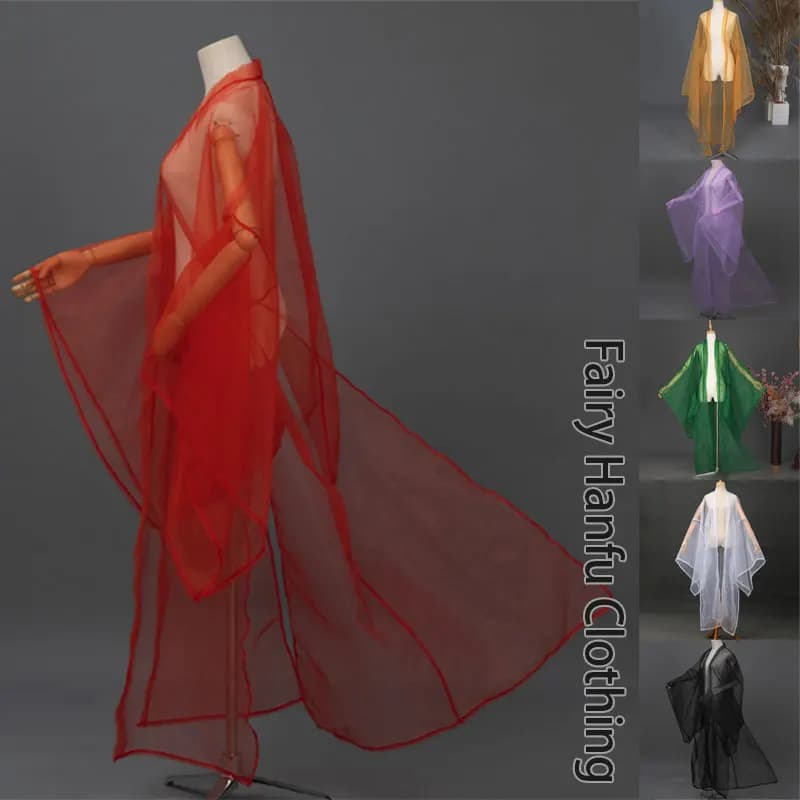 Women's Chiffon Hanfu Cloak Overcoat