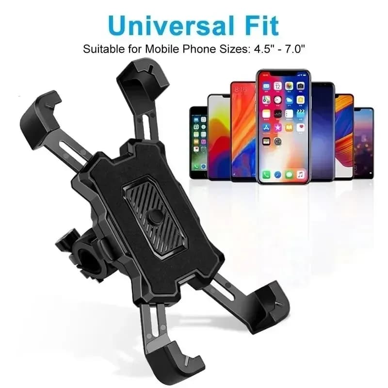Motorcycle Bike Phone Mount  360° Rotatable Phone Holder for Mountain Bike Moto Motorcycle Stand Bracket Non-slip Cycling