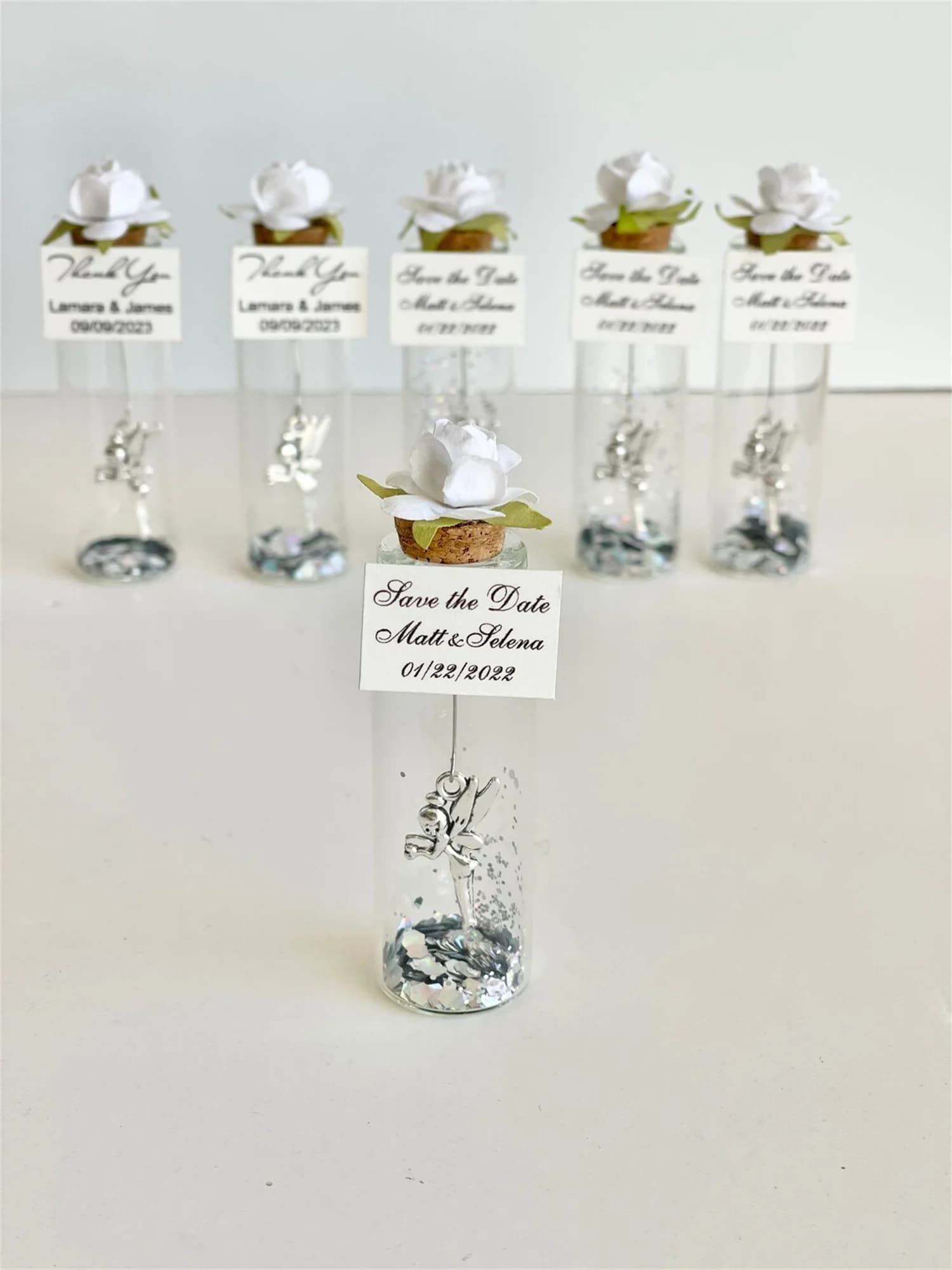 Personalized Glass Dome Rose Favors