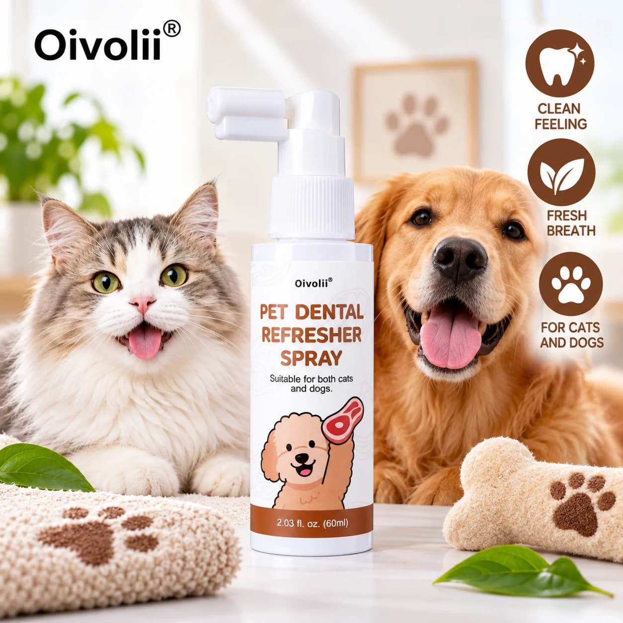 Dog Cat Breath Freshener Spray