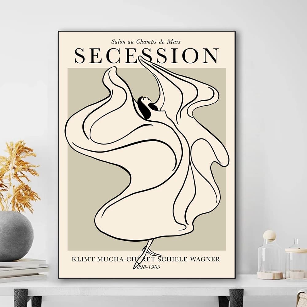Modern Abstract Bauhaus Nordic Wall Art Poster